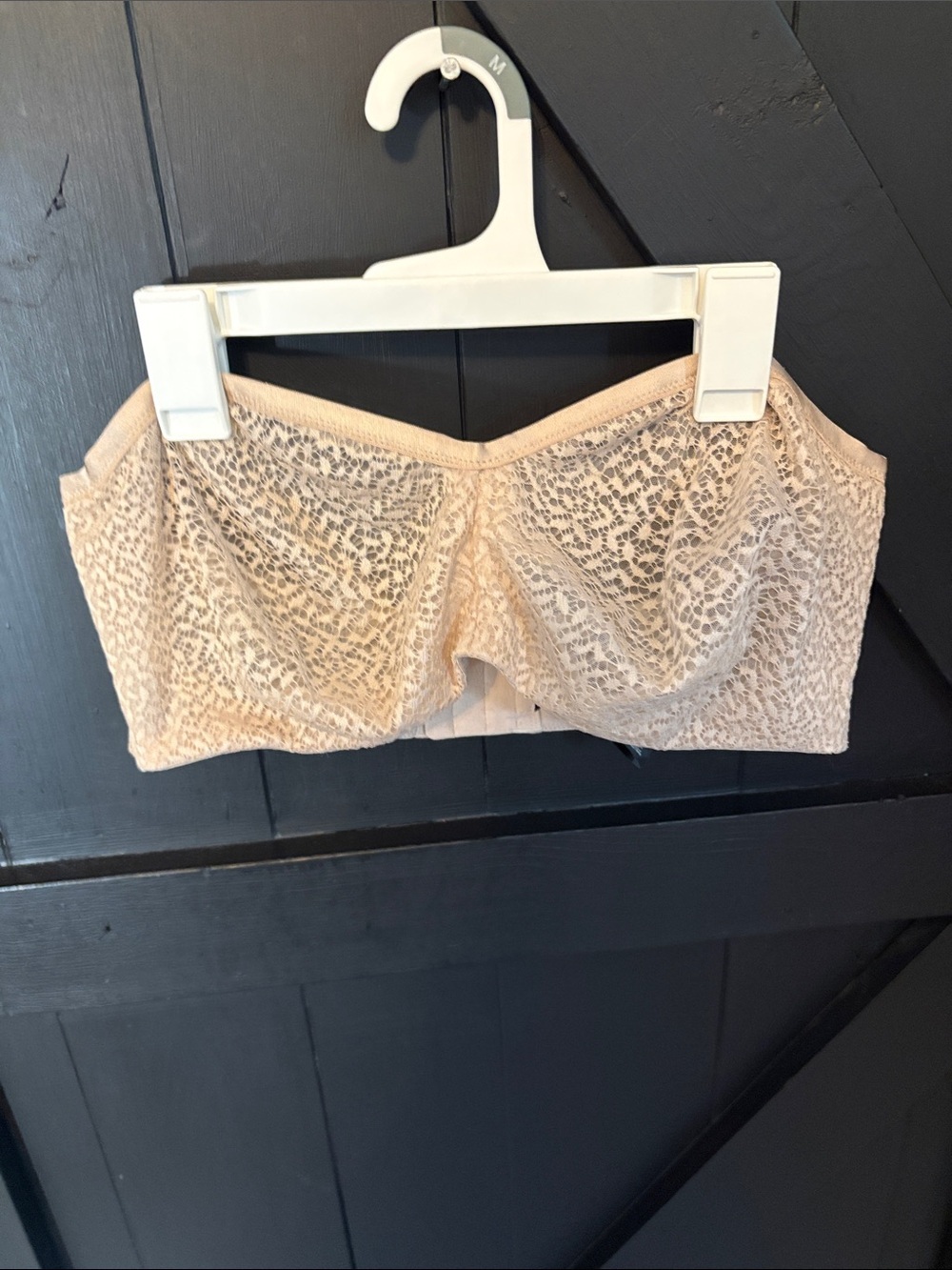 DKNY Nude Lace Strapless Bandeau